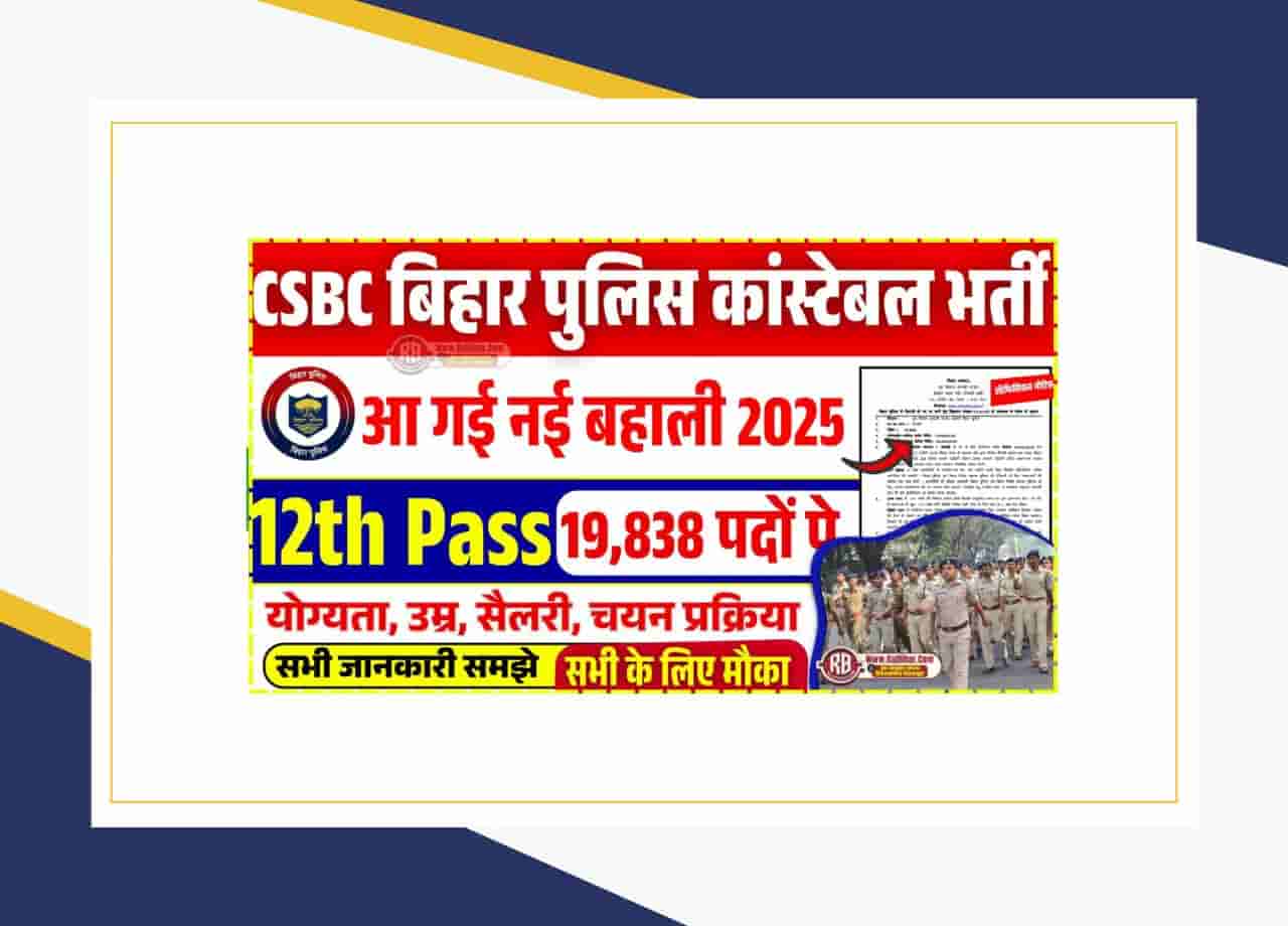 Bihar Police Constable New Vacancy 2025