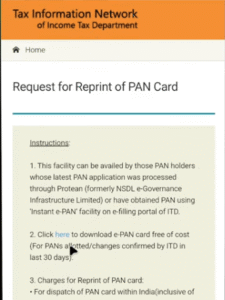 Duplicate Pan Card Online Apply 
