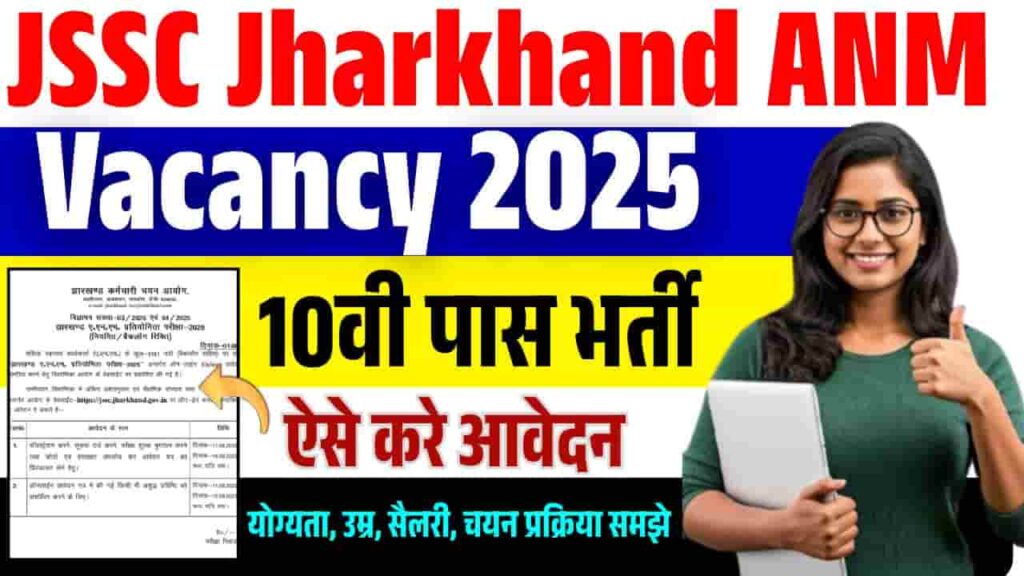 JSSC Jharkhand ANM Vacancy 2025