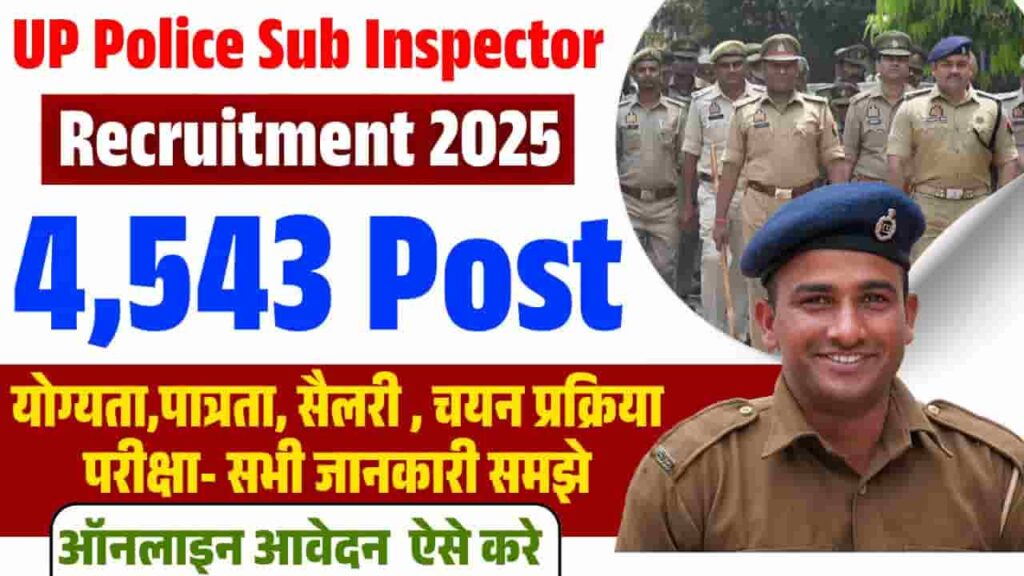 Up Police Sub Inspector Recruitment 2025