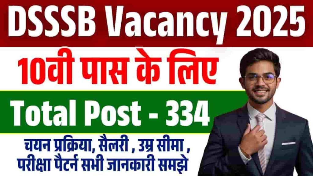 DSSSB Vacancy 2025