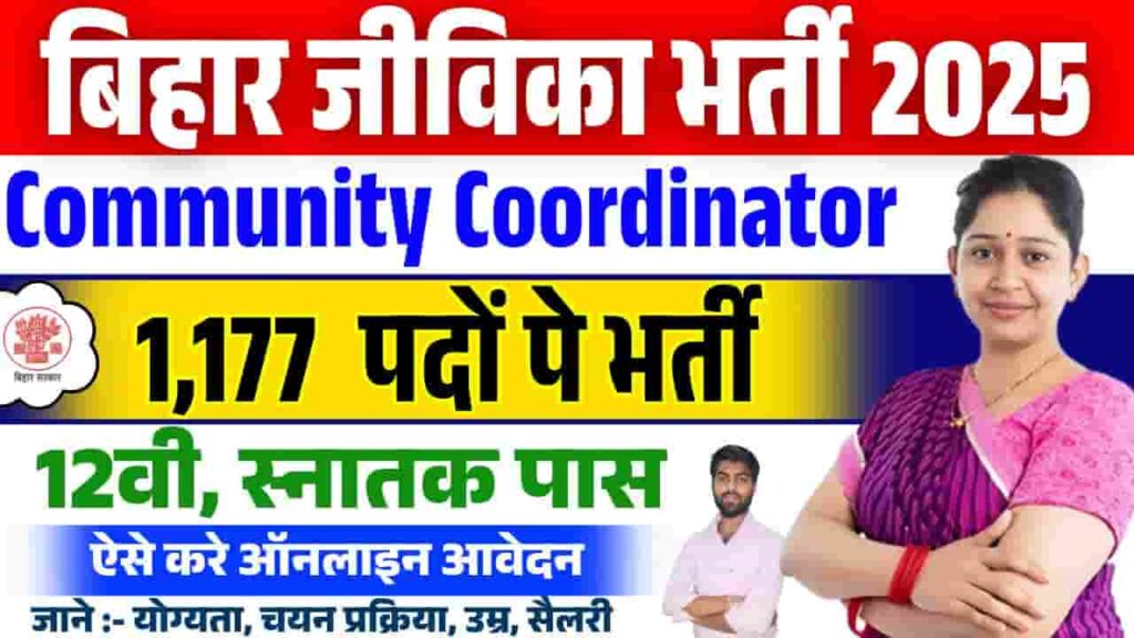 Bihar Jeevika Community Coordinator Vacancy 2025
