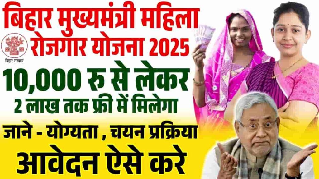 Bihar Mukhyamantri Mahila Rojgar Yojna 2025