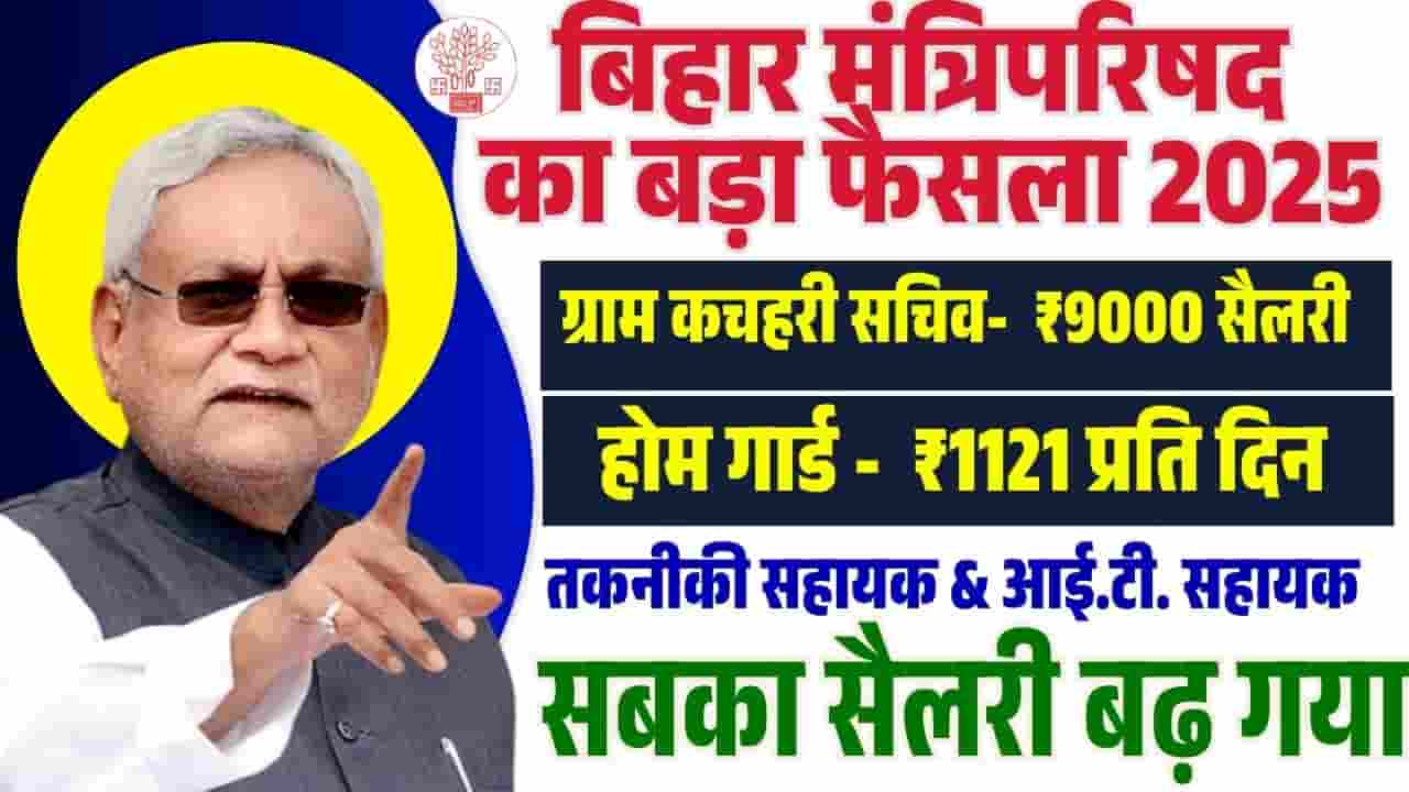 Bihar Home Guard, Kachahari Sachiv & Lekhpal Salary Increase 2025