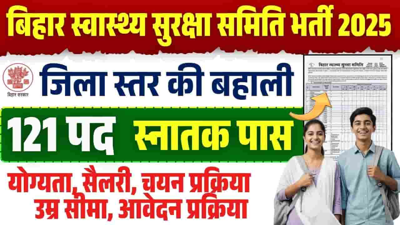 Bihar Swasthya Sureksha Samiti Vacancy 2025