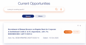 Bank of Baroda Manager Recruitment 2025