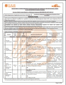 Bank of Baroda Manager Recruitment 2025