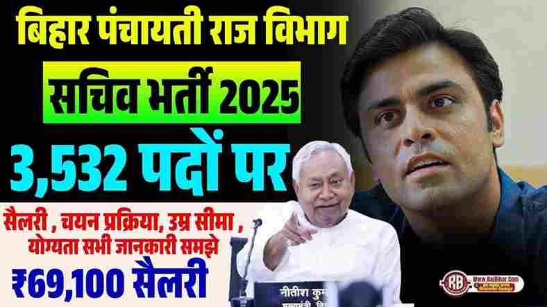 Bihar Panchayat Sachiv Vacancy 2025