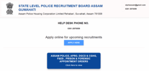 Assam Police Constable Vacancy 2026 Online Apply
