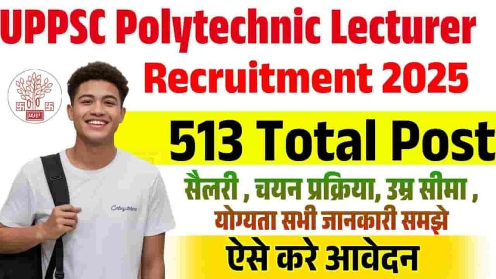 UPPSC Polytechnic Lecturer Vacancy 2025