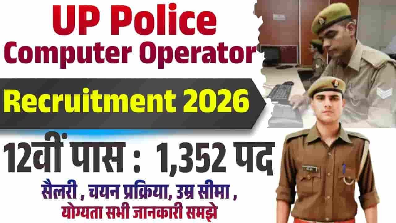 UP Police Computer Operator Recruitment 2026