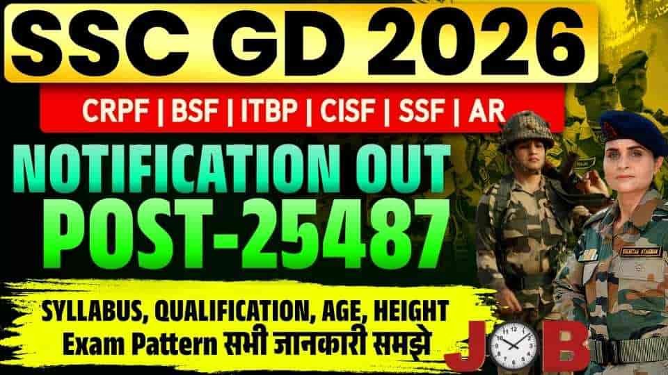 SSC GD New Vacancy 2026