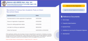 VNIT Non Teaching Recruitment 2026