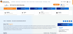 SBI Youth For India Fellowship 2026