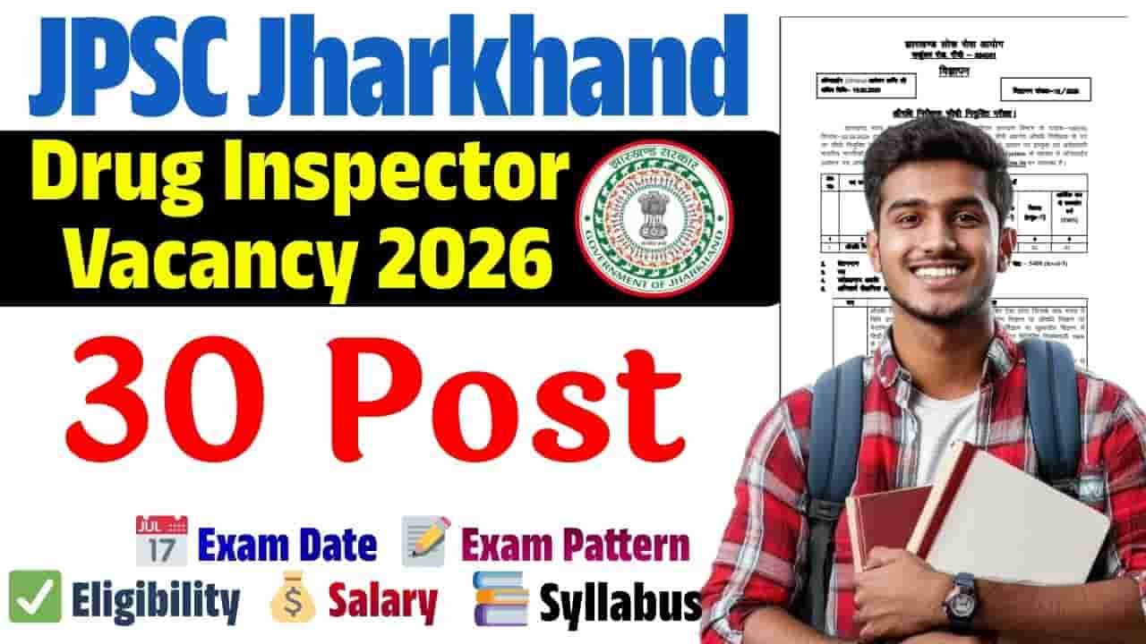 JPSC Jharkhand Drug Inspector Vacancy 2026