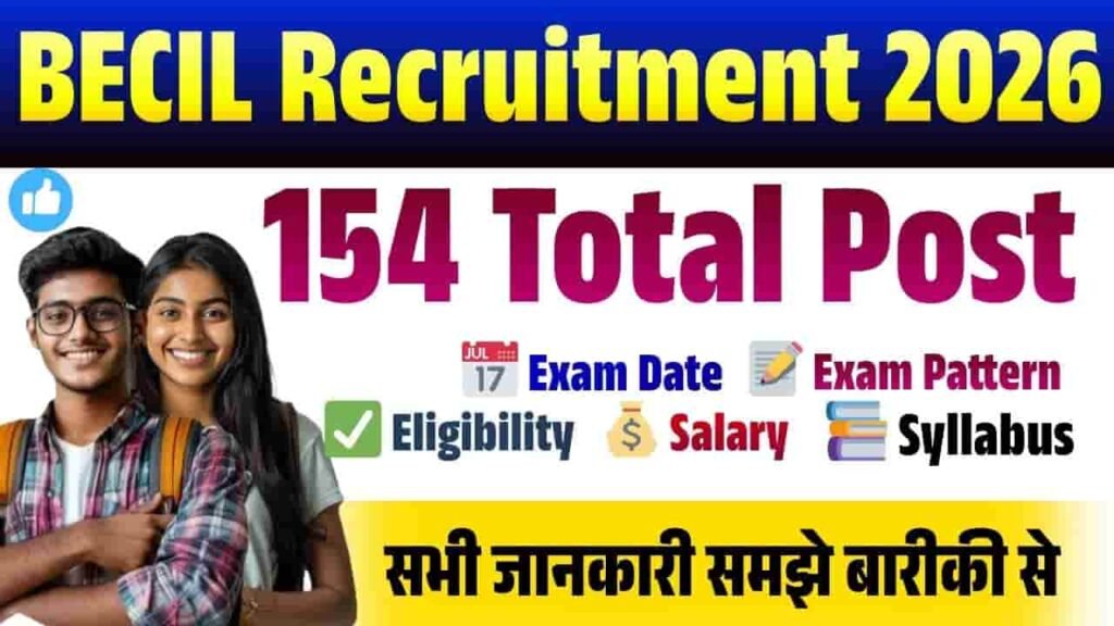 BECIL Vacancy Notification 2026