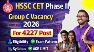HSSC CET Phase II Group C Vacancy 2026