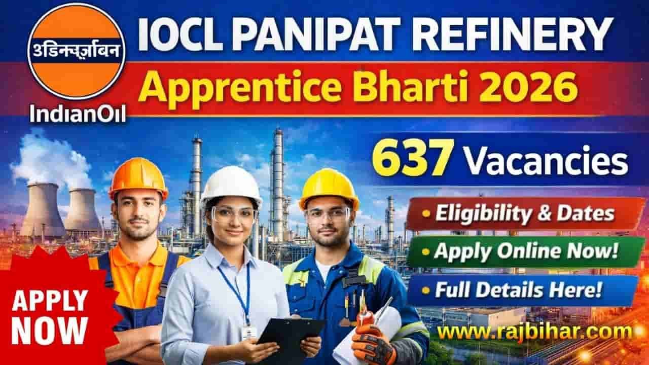 IOCL Panipat Refinery Apprentice Recruitment 2026