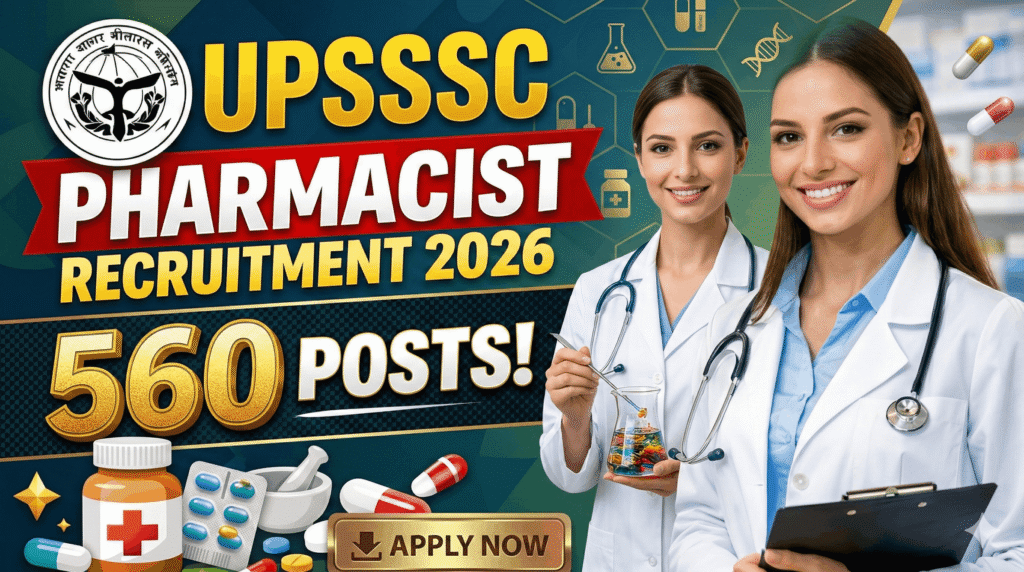 UPSSSC Pharmacist Recruitment 2026