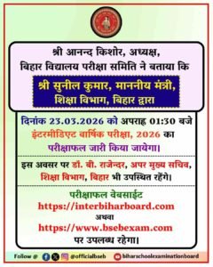Bihar Board Inter Result 2026