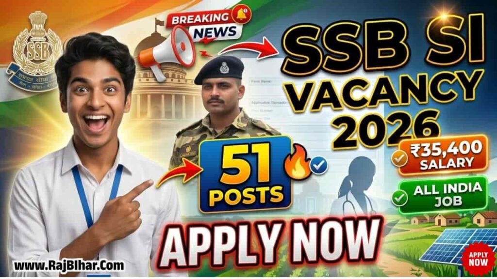 SSB Sub Inspector (SI) Recruitment 2026