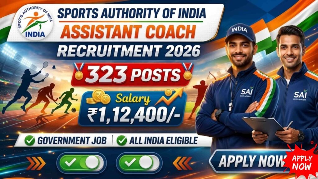 SAI Assistant Coach Recruitment 2026