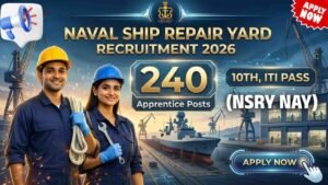 Naval Ship Repair Yard Apprentice Recruitment 2026