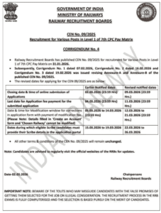 RRB Group D Vacancy 2026