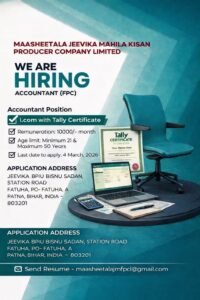 Bihar Jeevika Accountant Vacancy 2026