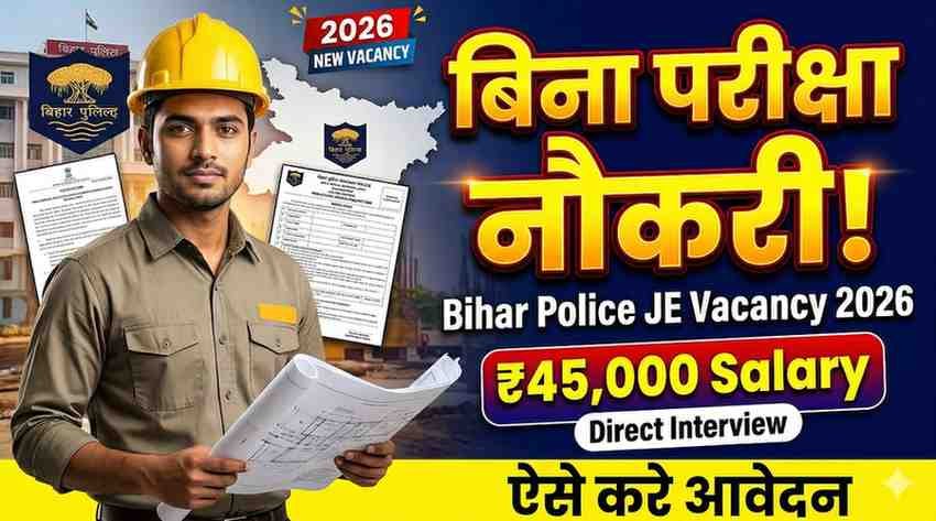Bihar Police JE Vacancy 2026