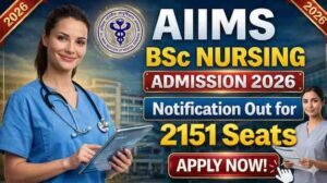 AIIMS B.Sc Admission 2026