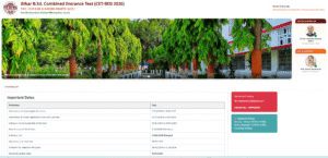 Bihar BEd Entrance Exam 2026