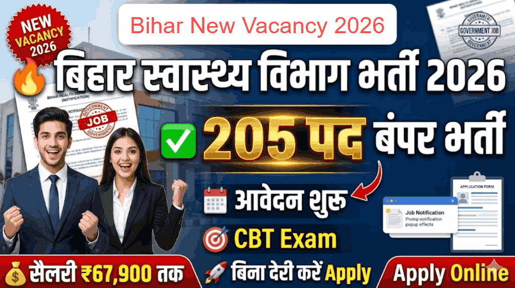 Bihar Health Department New Vacancy 2026