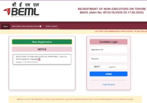 BEML Operator Recruitment 2026