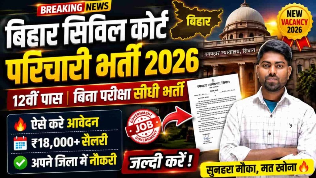 Bihar Civil Court Parichari Recruitment 2026